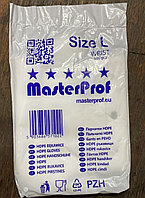 MasterProf Перчатки полиэтиленовые одноразовые размер L 100 шт