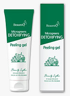 Микрожасыл және детокс әсері бар пилинг-гель BeaumiQ Microgreens Detoxifying Peeling Gel / 120 мл.