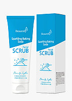 Освежающий скраб для лица с пищевой содой BeaumiQ Sparkling Baking Soda Scrub / 120 мл.