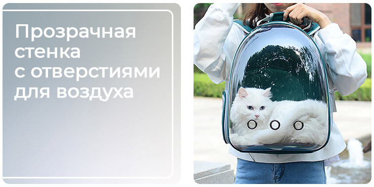 Воздухопроницаемая сумка-переноска для кошек и маленьких собак - фото 5 - id-p110194082