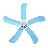 Потолочный вентилятор "Лепесток" голубой (Fei Peng) 5 лопастей d = 31.5 см