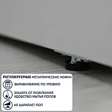Шкаф распашной Квазар 160.2х51.4х220 см Белый, фото 6
