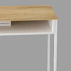 Стол письменный, компьютерный SKANDIWOOD Chicago (О) 85х40х76 см, белый, фото 6