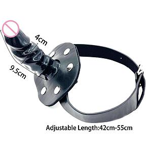 Кляп с внутренним фаллосом.