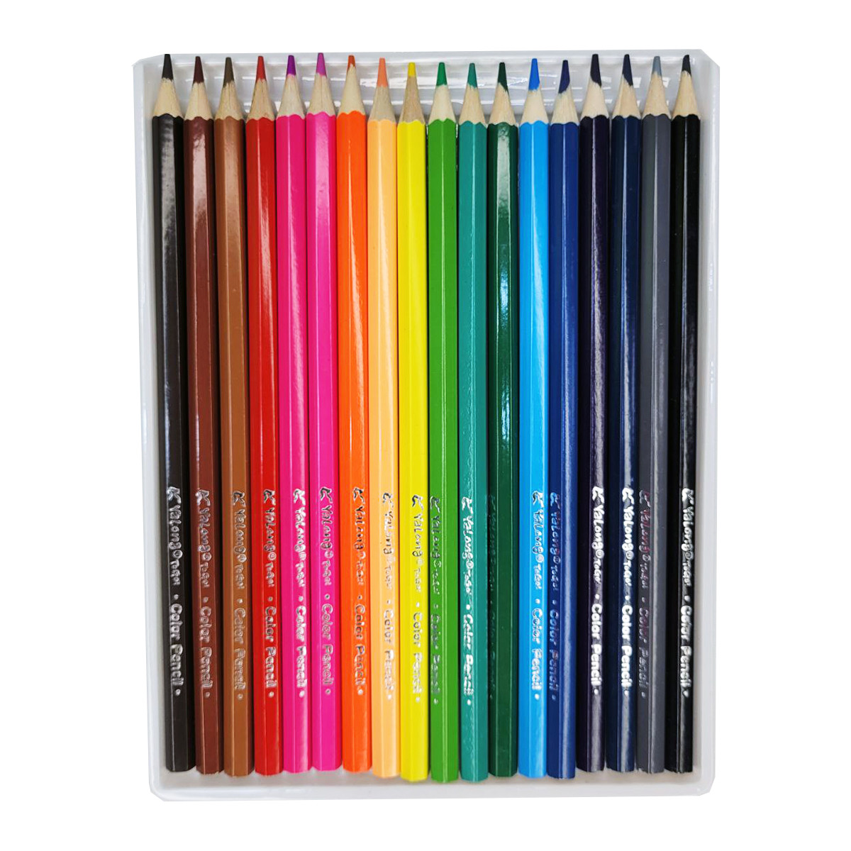 Набор цветных карандашей 18 шт Color Pencil YL211055-18 зеленый - фото 2 - id-p110194966