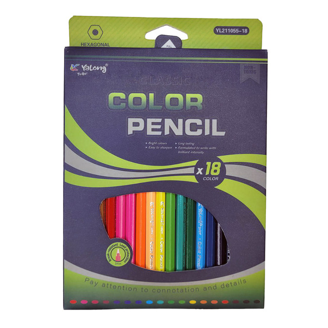 набор цветных карандашей 18 шт