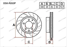 Тормозные диски PORSCHE Cayenne c 2002 по н.в.  3.0 / 3.2 / 3.6 / 4.5 / 4.8 (Задние) PLATINUM