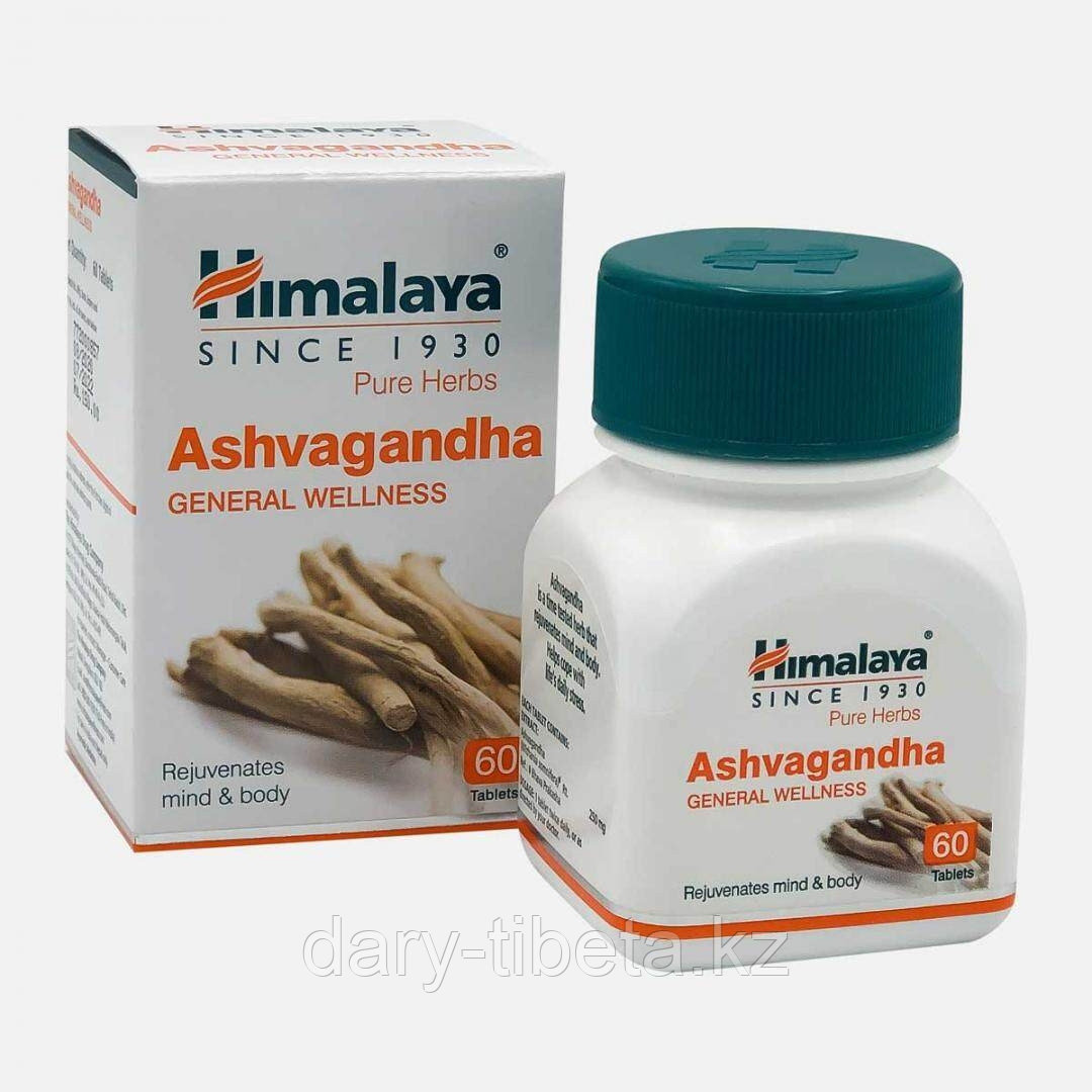Ашвагандха (Ashvagandha)Himalaya,средство для снятия стресса, усталости и бессоницы( 60 табл)