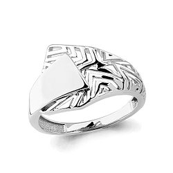 Серебряное кольцо  Aquamarine 54455.5 покрыто  родием коллекц. Помпеи