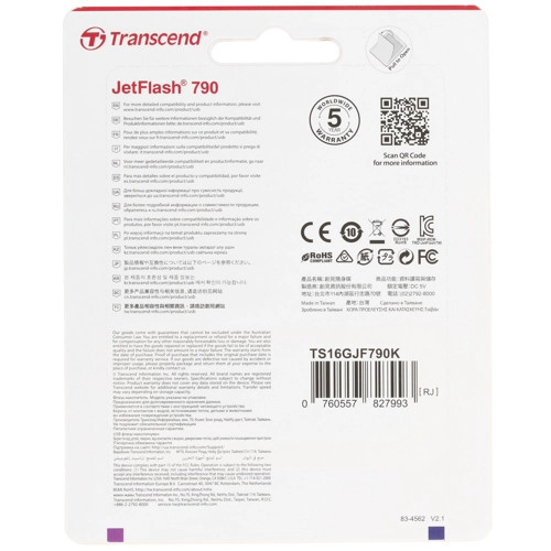 Transcend TS16GJF790K 3.0 16GB usb флешка (flash) (Transcend TS16GJF790K) - фото 3 - id-p57945551