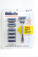 Gillette Skinguard Станок и 7 запасных картриджей (сделано в Мексике для рынка США)