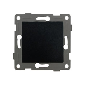 Выключатель ZION 1-клавишный черный