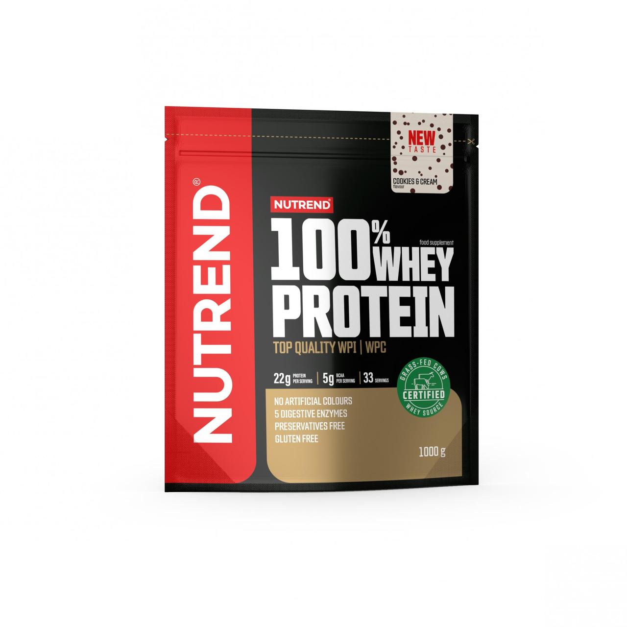 NUTREND 100% WHEY Protein Печенье и Крем - фото 1 - id-p110208726