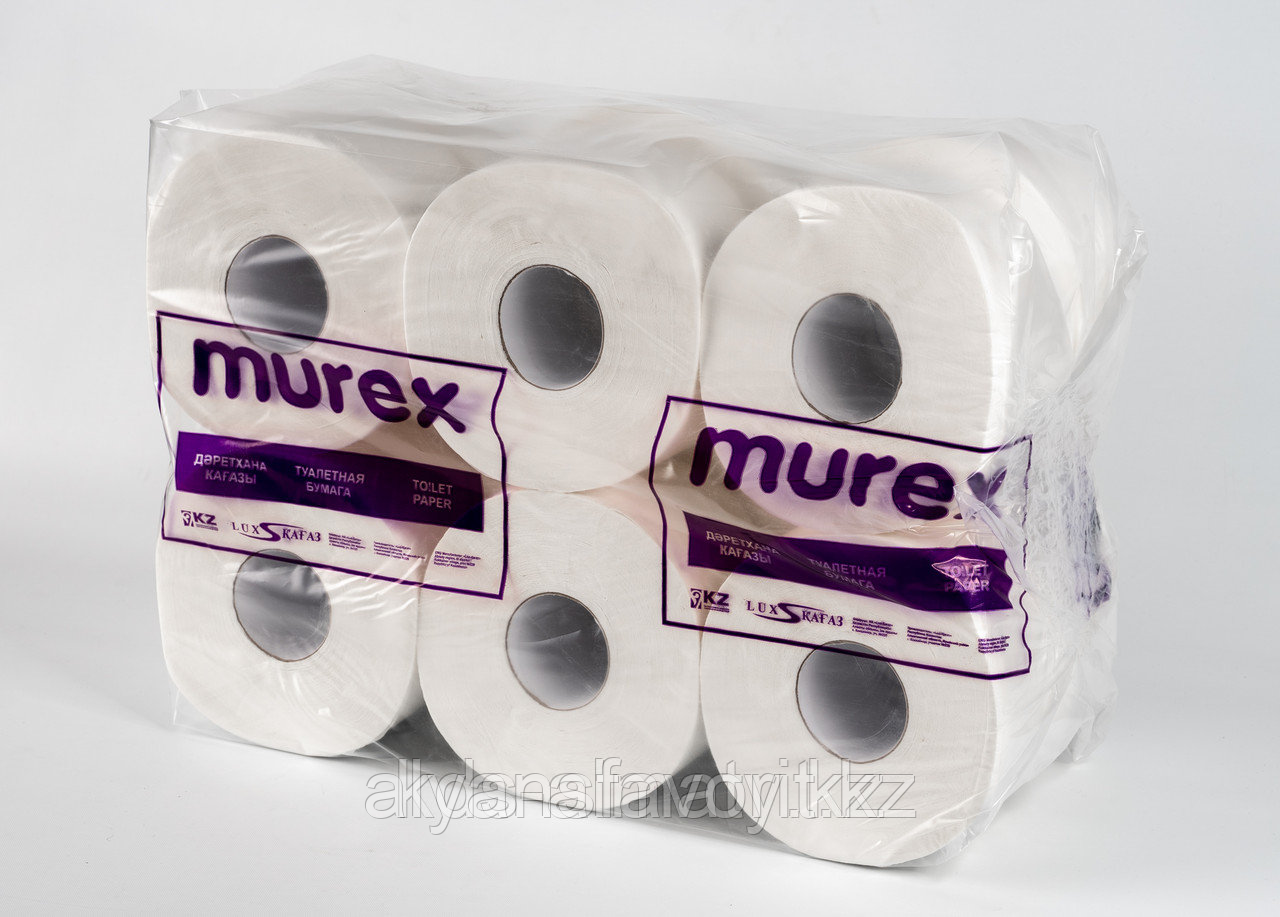 Туалетная бумага Jambo  двухслойная 100 м, 12 рул. в упаковке. MUREX