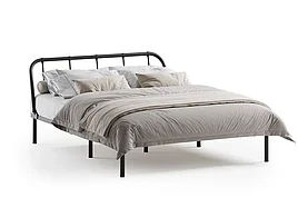 Двуспальная кровать Мира (О) 160х200 см, черная