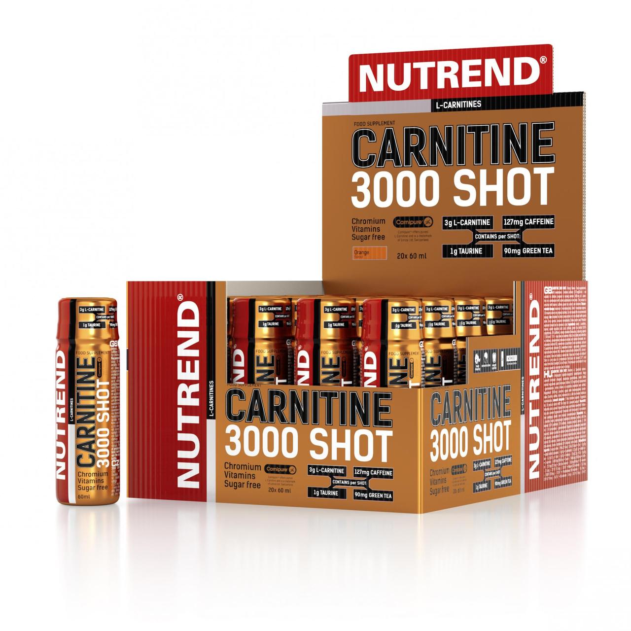 NUTREND Carnitine 3000 Shot 60 мл - фото 1 - id-p110209226