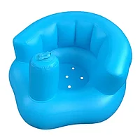 Детское надувное кресло, синее