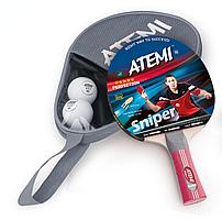 Набор для настольного тенниса Atemi Sniper APS (1ракетка+чехол+2 мяча***)