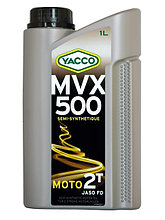 Полусинтетическое масло для 2-тактных двигателей мотоциклов  MVX 500 2T   1л