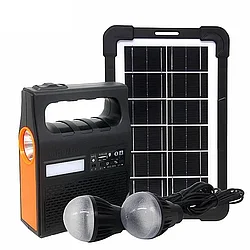 Солнечная электростанция Yobolife LM-3601, 2 LED лампы, Bluetooth радио