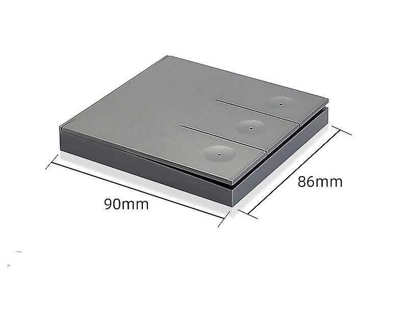 Беспроводной выключатель 1-клавишный RF 433Mhz серый - фото 4 - id-p110243883