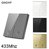 Беспроводной выключатель 2-клавишный RF 433Mhz серый, фото 7