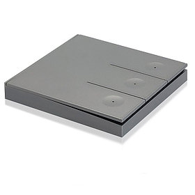 Беспроводной выключатель 3-клавишный RF 433Mhz серый