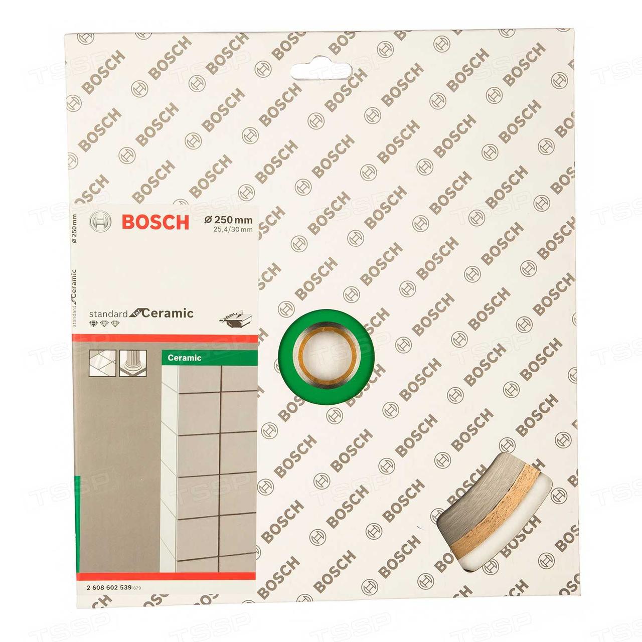 Диск алмазный по керамике Bosch 250*25,4мм 2608602539