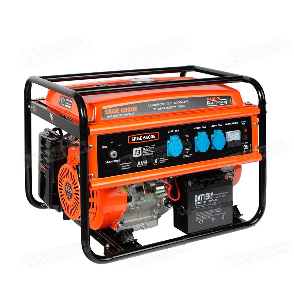Бензиновый генератор PATRIOT Max Power SRGE-6500E 474103171 - фото 1 - id-p110258102