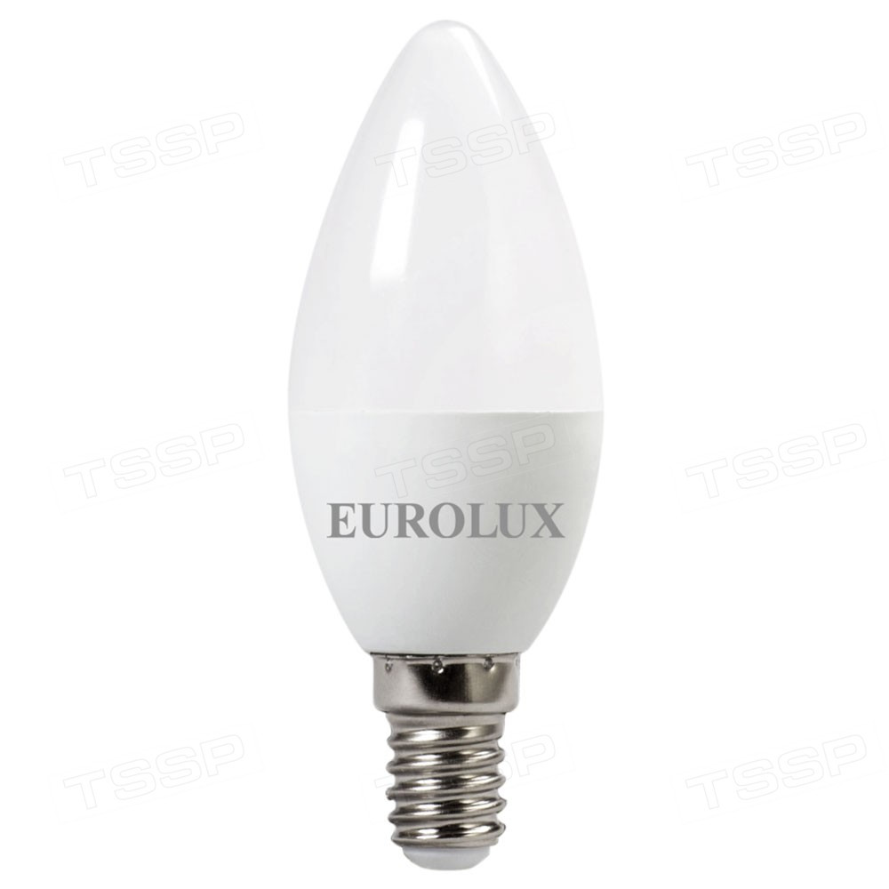 Лампа светодиодная Eurolux LL-E-C37-7W-230-4K-E14 76/2/8 - фото 1 - id-p110259815