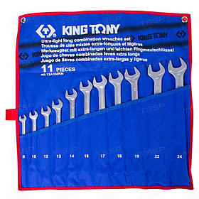 Набор комбинированных удлиненных ключей KING TONY 8-24мм 11 предметов 12A1MRN