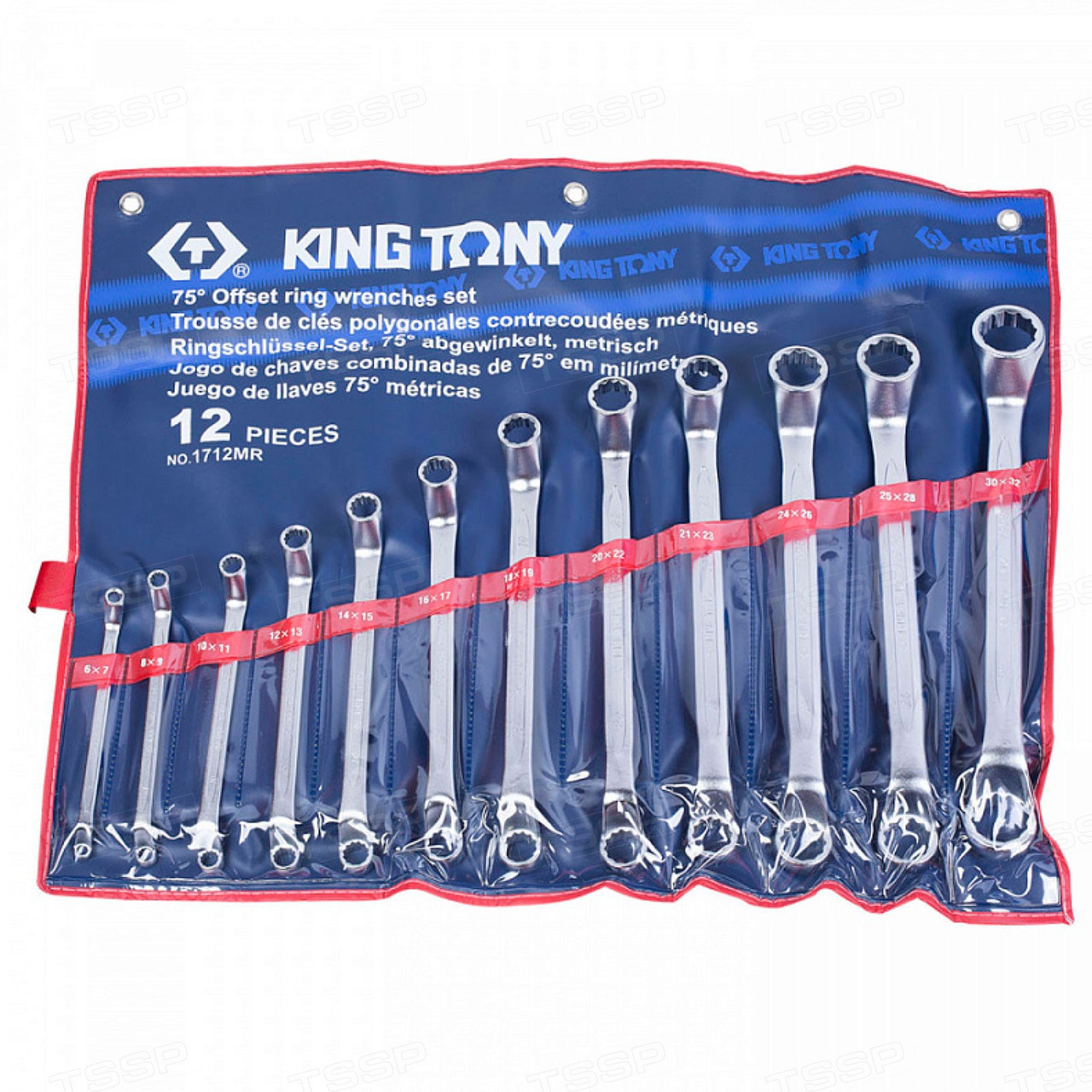 Набор накидных ключей KING TONY 6-32мм 12шт. 1712MR - фото 1 - id-p110261420