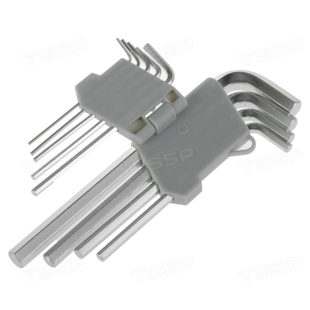 Набор имбусовых ключей РемоКолор удлиненный шестигранный CrV 9шт. 43-2-109 - фото 1 - id-p110260814