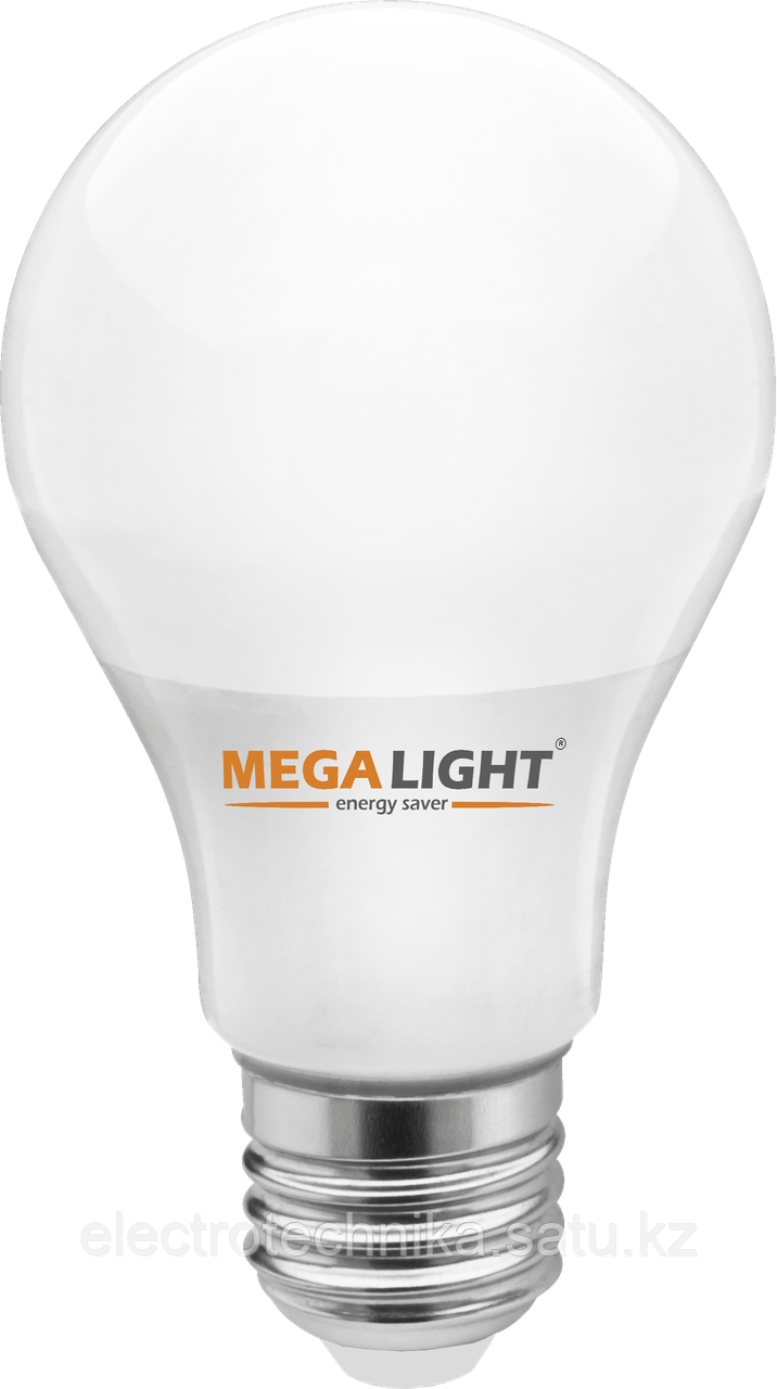 Светодиодная лампа LED Лампа А60 "Standart" 10w 900lm 230V 6500K E27 MEGALIGHT (100) - фото 1 - id-p109735892