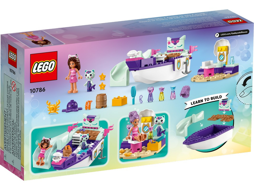 10786 Lego Gabby's DollHouse Корабль и спа Габби и МерКэта Лего Кукольный домик Габби - фото 2 - id-p110208126
