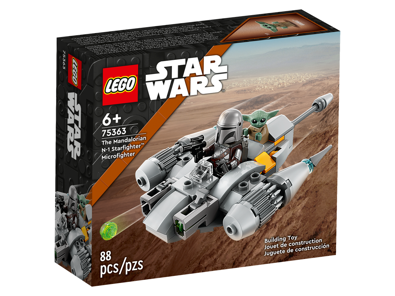 75363 Lego Star Wars Микрофайтер Звездный истребитель N-1 мандалорца Лего Звездные войны - фото 1 - id-p110208137