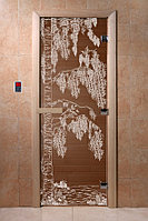 Дверь Стекло Бронза Берёзка 1900х700 коробка хвоя 6 мм