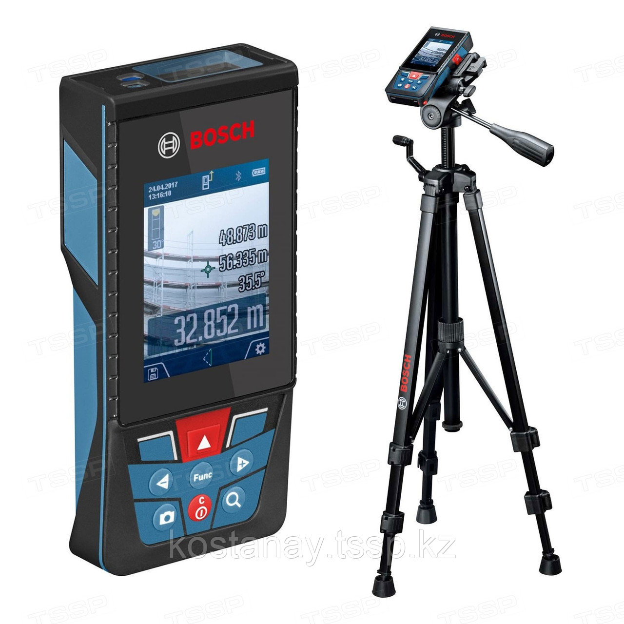 Дальномер лазерный Bosch GLM 120 C Professional + штатив BT 150 0601072F01 - фото 1 - id-p110285296
