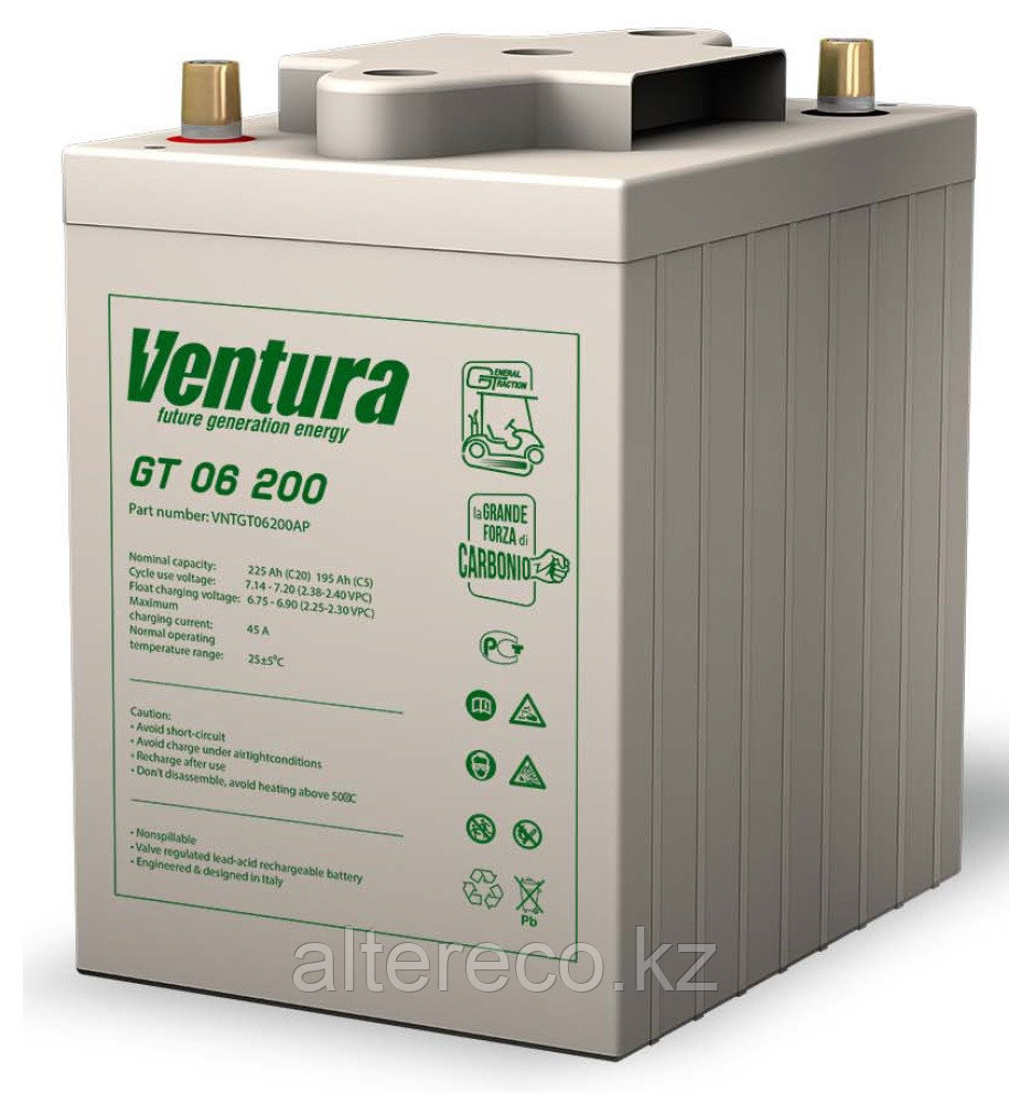 Тяговый аккумулятор Ventura GT 06 200 (6В, 207/244Ач)