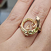 Золотое кольцо ящерка  3,84 гр. 585 проба, 17,5 размер, фото 9