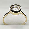 Золотое кольцо  с фианитами 2,51 гр. 585 проба,17,5 размер, фото 7