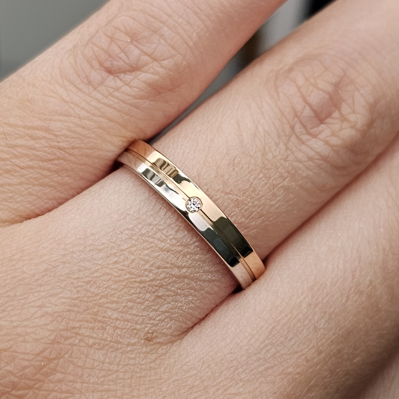 Обручальное кольцо 3,27 гр, размер 19 золото 585 проба - фото 8 - id-p110208569