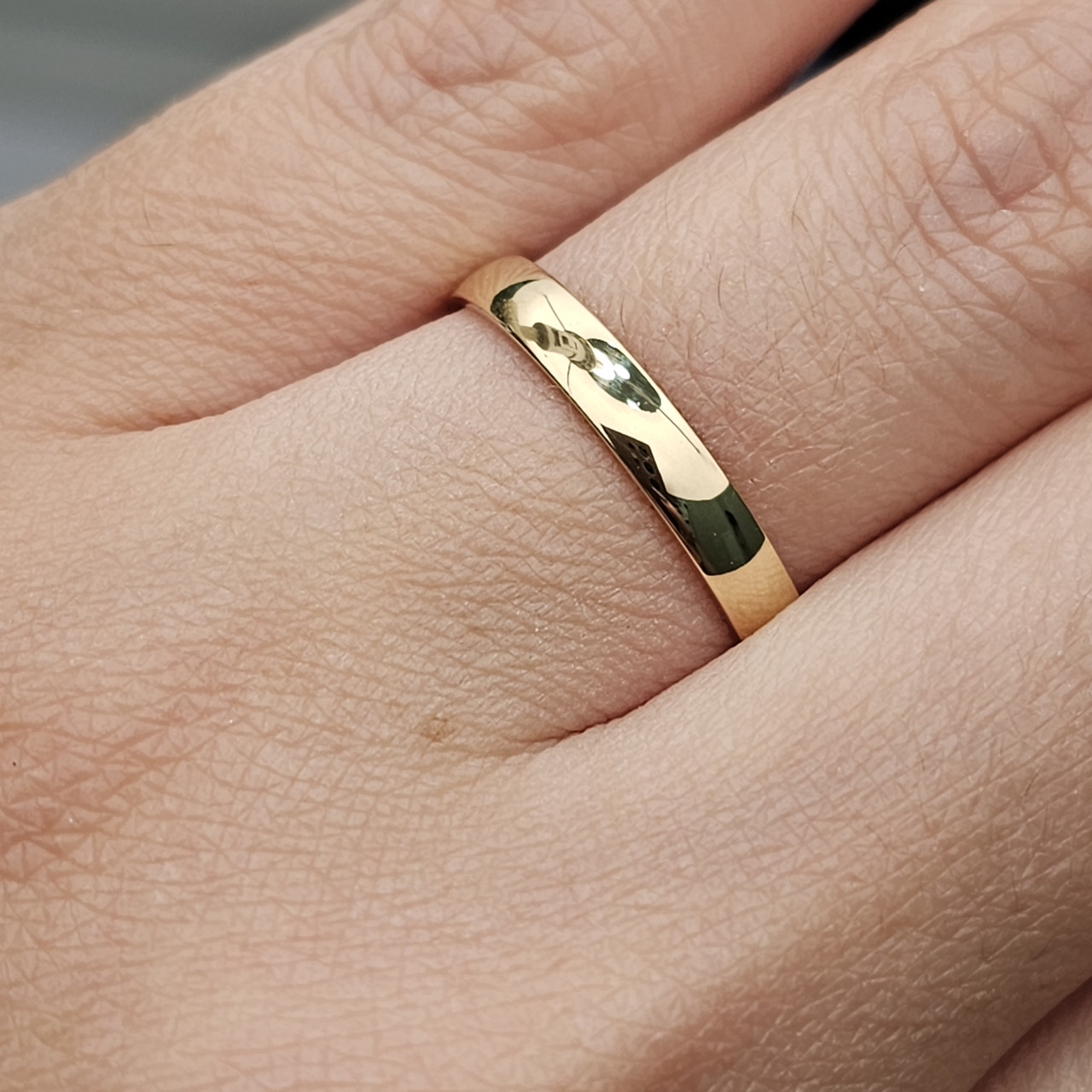 Обручальное кольцо 2,12 гр, размер 19,5 золото 585 проба - фото 8 - id-p110208613