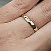 Обручальное кольцо 1,66 гр, размер 15  золото 585 проба, фото 9