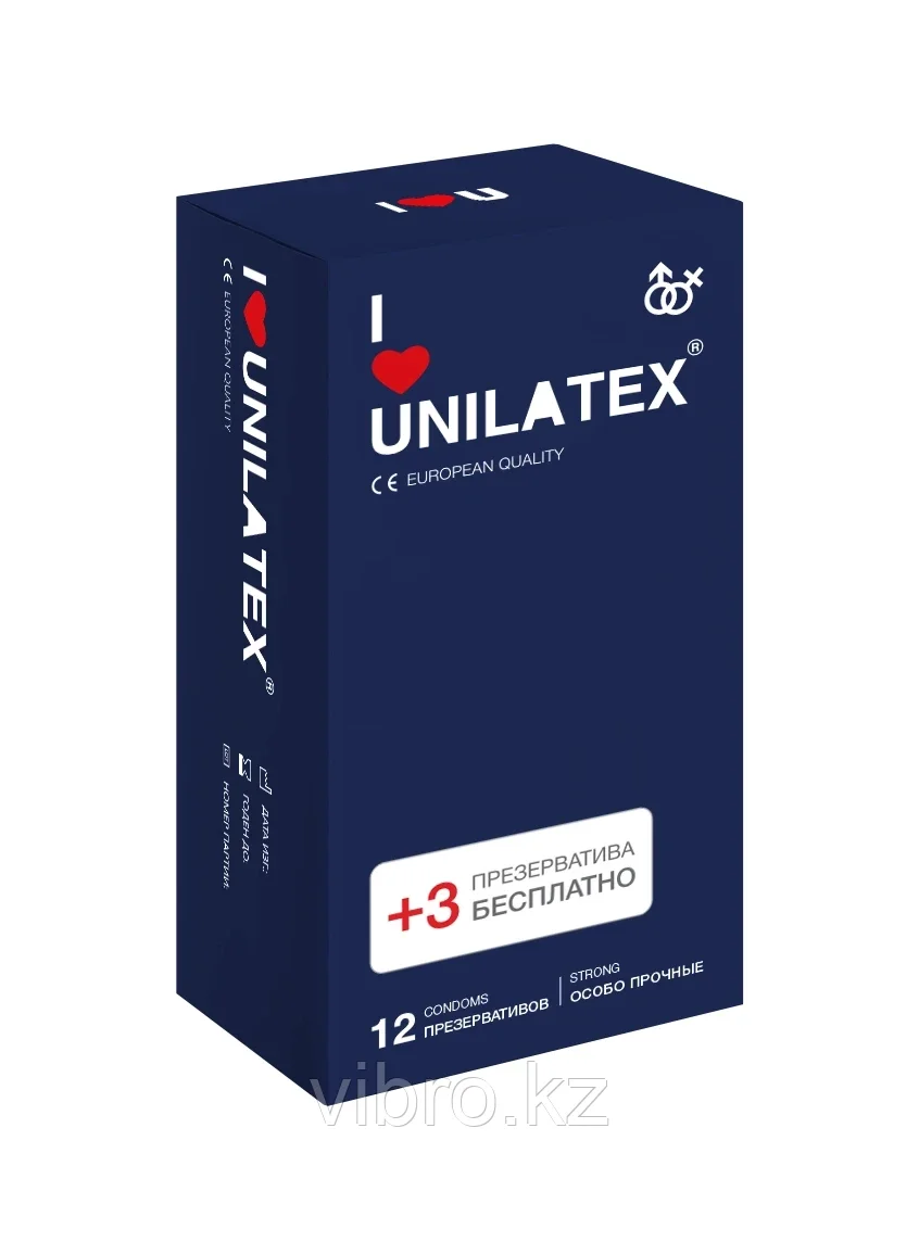 Презервативы особо прочные Unilatex Extra Strong  15 шт