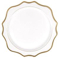 Подтарельник керамический «Октава» 33 см белый в аренду