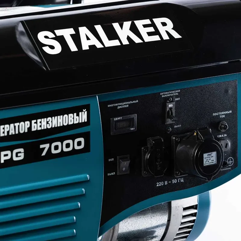 Бензиновый генератор STALKER SPG-7000 / 5кВт / 220В - фото 7 - id-p110306143