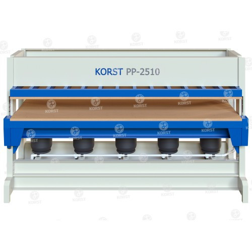 Холодный пневматический пресс Korst PP-2515 для склеивания и облицовки заготовок - фото 1 - id-p110315844
