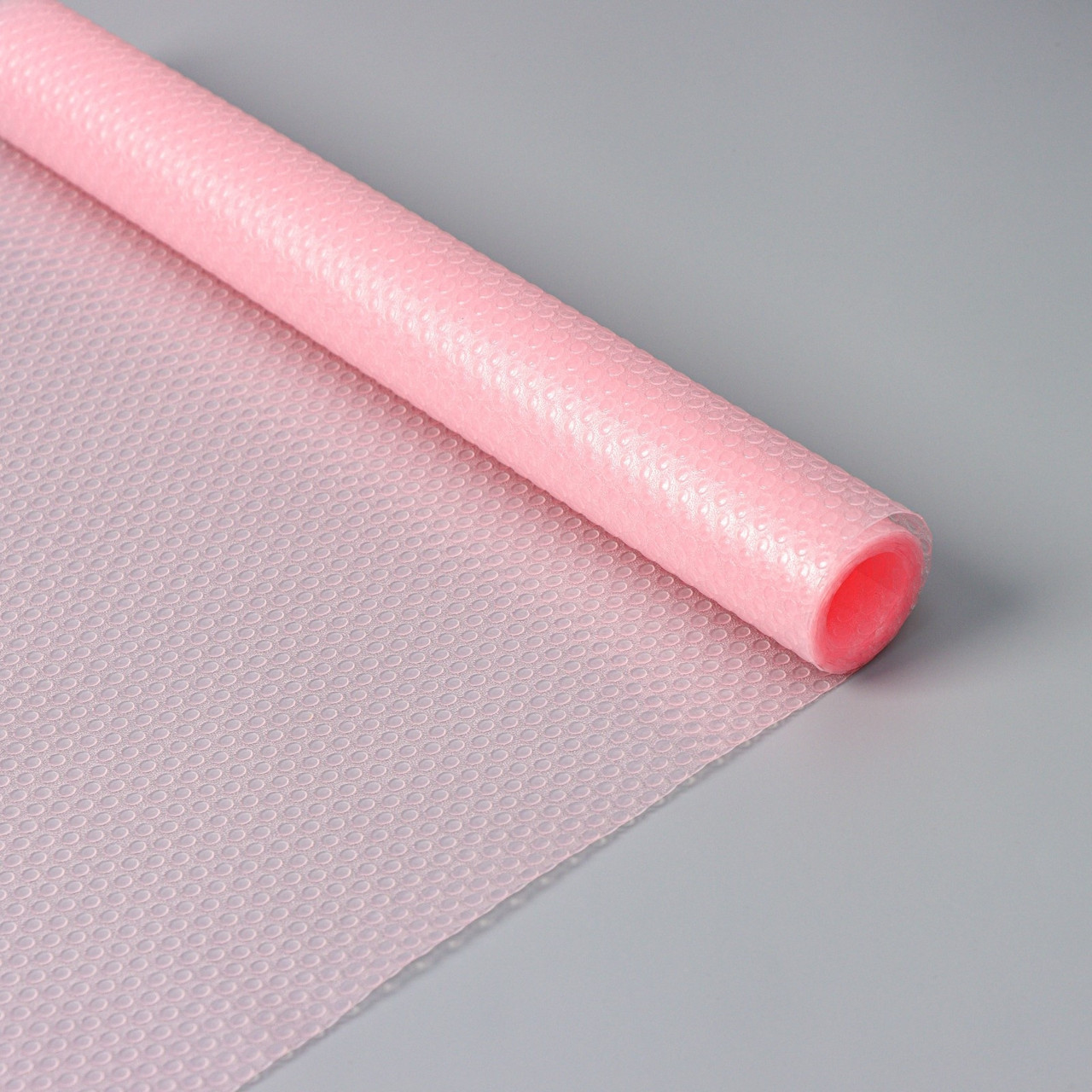 Коврик противоскользящий, Круги, цвет розовый, прозрачный, 30×150 см, Доляна - фото 1 - id-p110316301