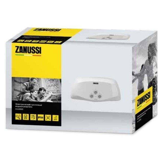 Электрический проточный водонагреватель 5 кВт Zanussi 3-logic S (5,5 kW) - душ - фото 1 - id-p99024399